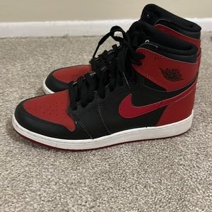 Jordan air 1 red and black